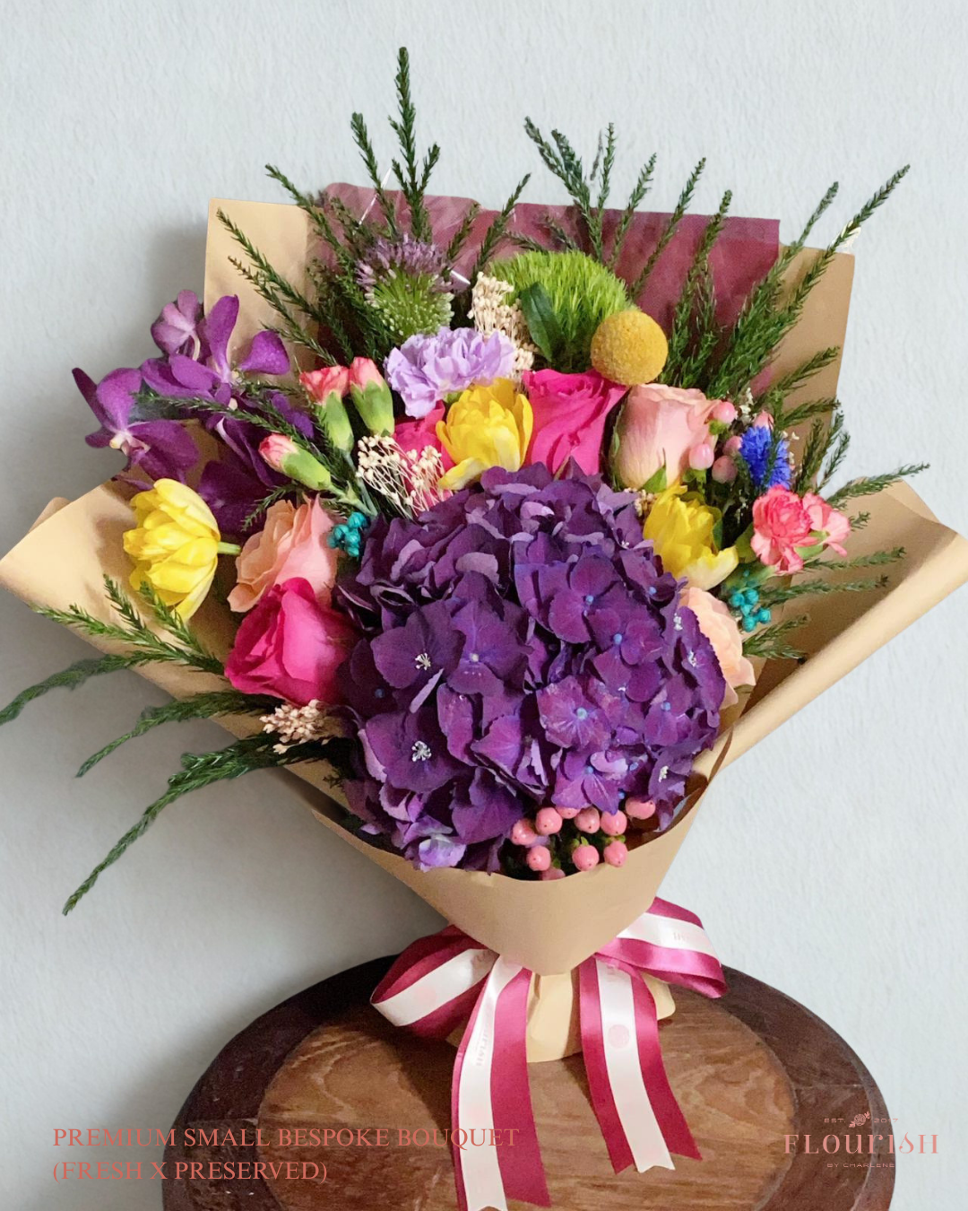 Premium Small Bespoke Bouquet (Fresh X Preserved)