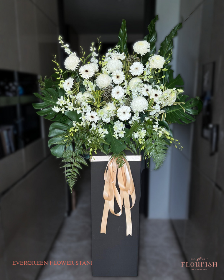 Evergreen Flower Stand