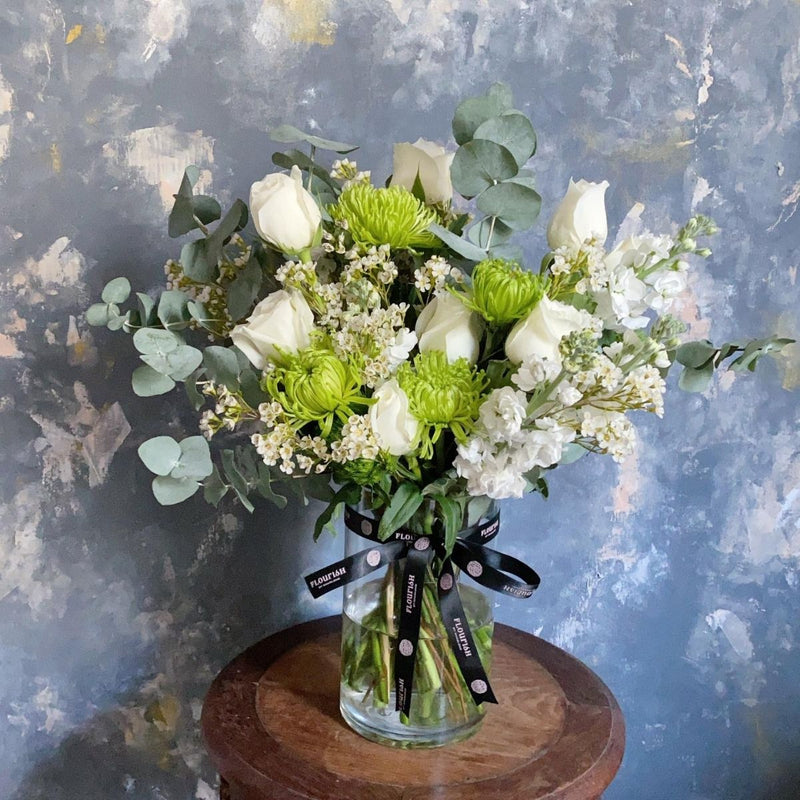 Serenity - Flower Vase Arrangement - Flourish by Charlene