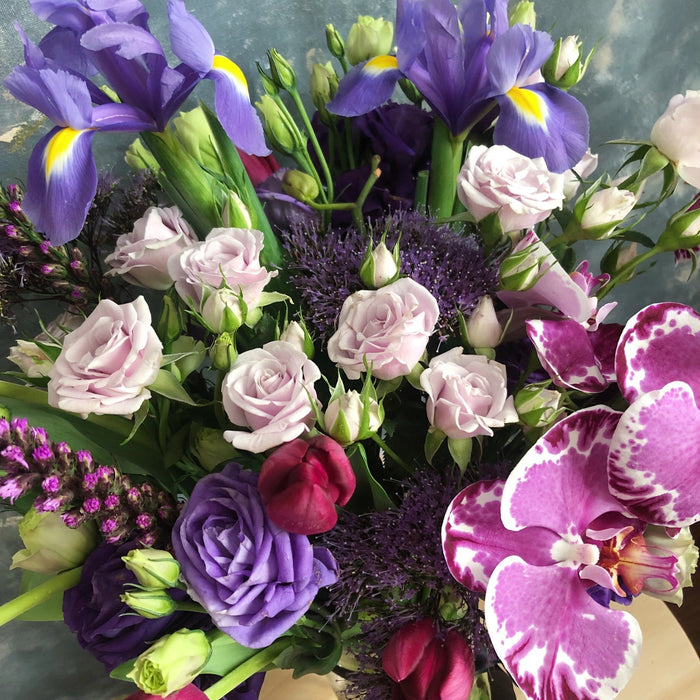 Ohh Violet - Flowers in a vase - Flower Vase Arrangement - Flourish by Charlene